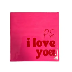 Tegeltje ps i love you 10x10x1cm