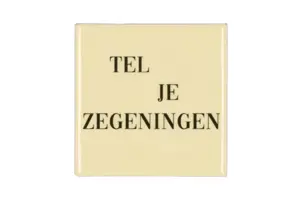 Tegeltje Zegeningen 10x10x1cm - afbeelding 1