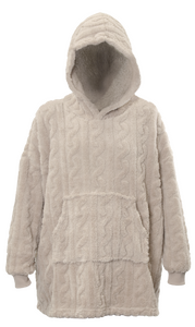 Unique Living hoodie pleun 70x50x87cm chateau grey - afbeelding 1