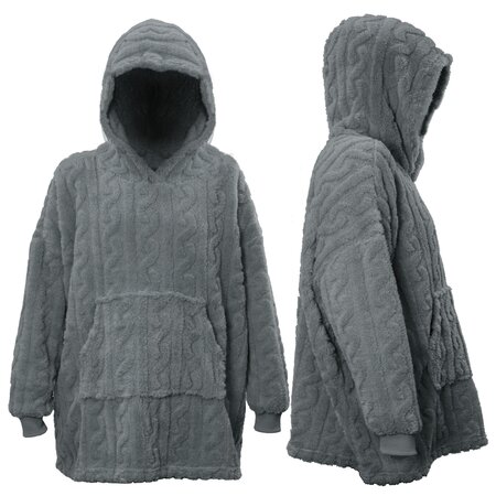 Unique Living hoodie pleun 70x50x87cm dark grey - afbeelding 3