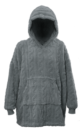 Unique Living hoodie pleun 70x50x87cm dark grey - afbeelding 1