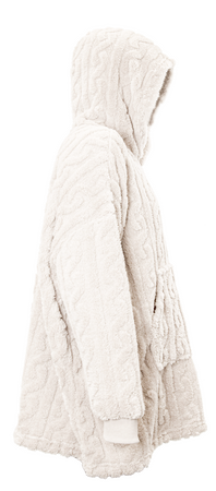 Unique Living hoodie pleun 70x50x87cm dove white - afbeelding 2