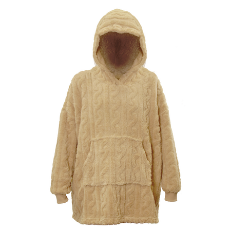 Unique Living hoodie pleun 70x50x87cm latte - afbeelding 1