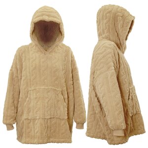 Unique Living hoodie pleun 70x50x87cm latte - afbeelding 3