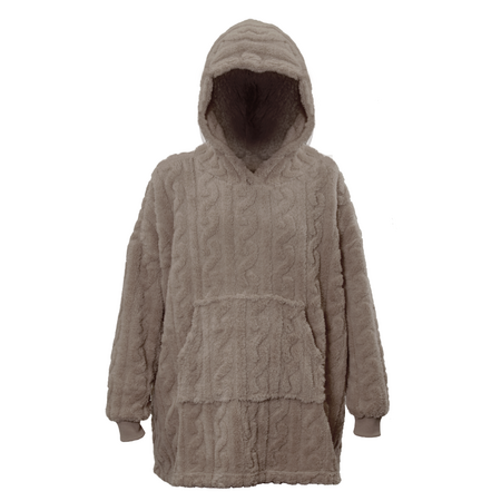 Unique Living hoodie pleun 70x50x87cm taupe - afbeelding 1