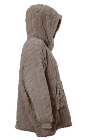 Unique Living hoodie pleun 70x50x87cm taupe - afbeelding 2