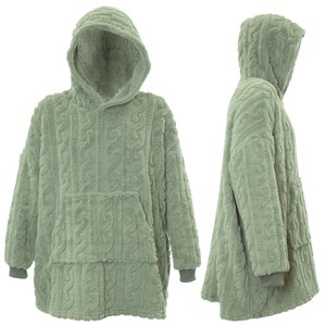 Unique Living hoodie pleun 70x50x87cm tea green - afbeelding 3