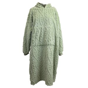 Unique Living hoodie pleun 78x120cm tea green