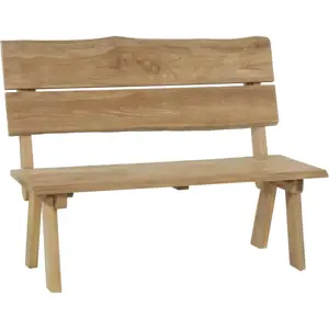 Lesli Living Tuinbank Teak Boomstam 130cm