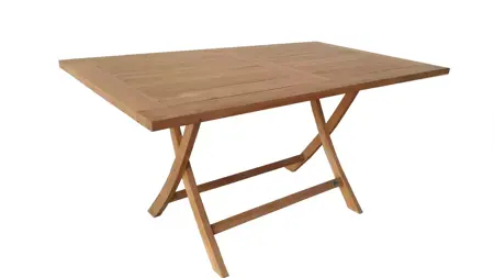 Vita Tuintafel Rechthoek Milton Teak 140cm