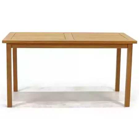 Vita Tuintafel Rechthoek Neva Teak 144cm voorkant