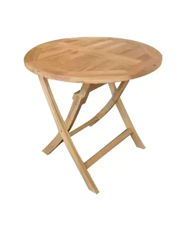 Vita Tuintafel Rond Milton Teak 90cm