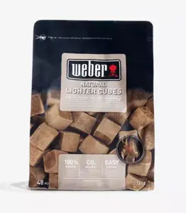 Weber Barbecue Aanmaakblokjes Bruin Eco zijkant