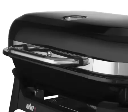 Weber Barbecue Lumin Compact Zwart Met Onderstel klep