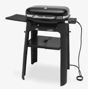 Weber Barbecue Lumin Elektrisch met Onderstel Zwart zijkant