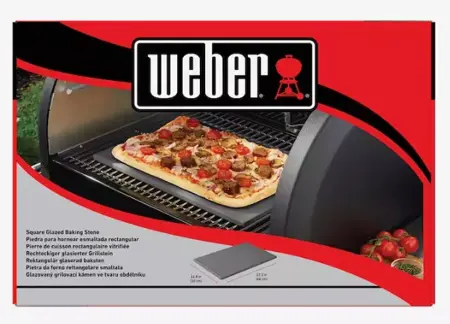 Weber Pizzasteen Geglazuurd 30x44cm  