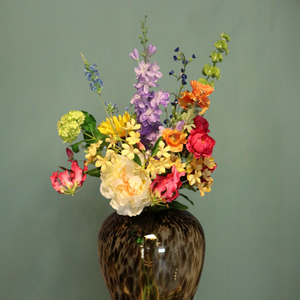 Zijden Kunstboeket - Happy bouquet closeup